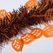 50 Pcs Halloween Metallic Tinsel Garland 300 Ft Shiny Twist Ghost Spider Pumpkin Decorations