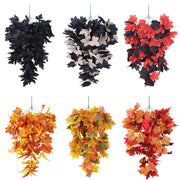 Artificial Hanging Maple Leaf Garland 6 Ft Fall Autumn Decor for Halloween Party Door Frame Fireplace