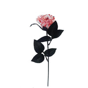 3 Pcs 14 Inch Artificial Rose Stems Halloween Blood Style Silk Flowers Bulk