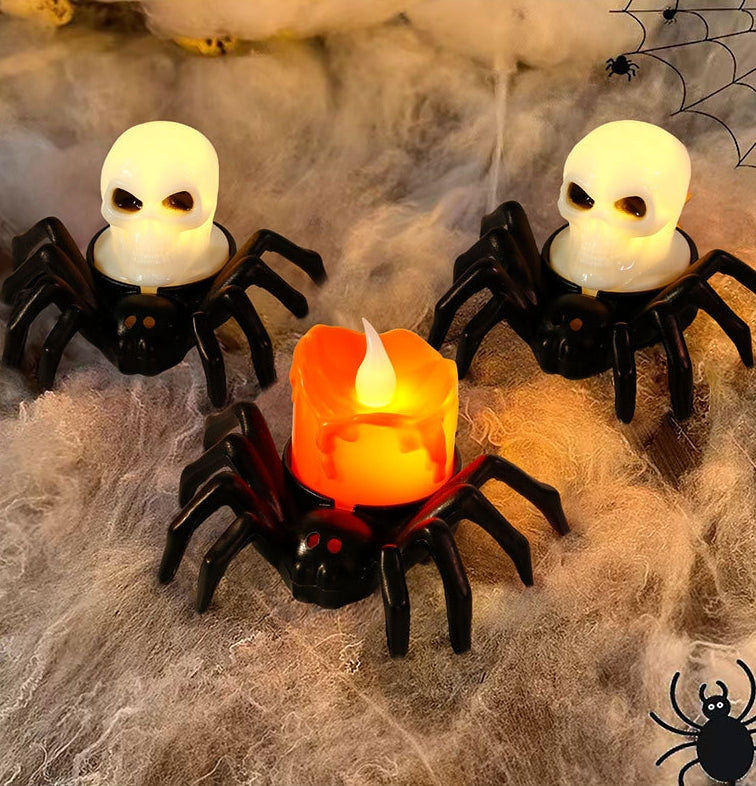 Halloween Spider Lamp, Battery Operated Spider String Lights, Halloween Decorations for Home,