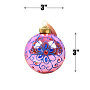 10 Pcs Christmas Glass Ball Ornaments Hand Painted Xmas Tree Decorations Bulk Set