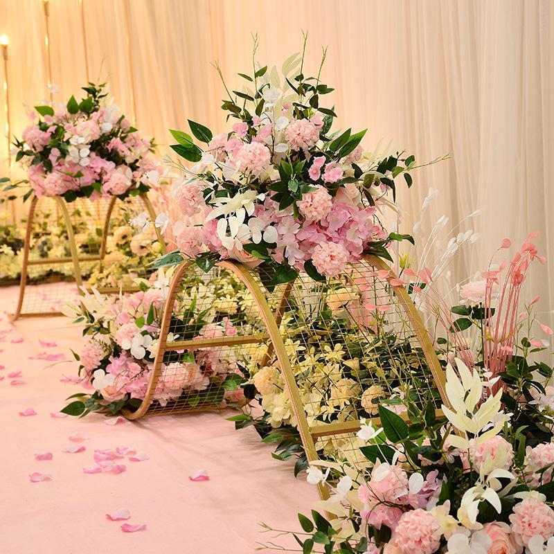 Bulk Artificial Rose Centerpieces Floral Arrangements for Wedding Tables, 10 Pcs