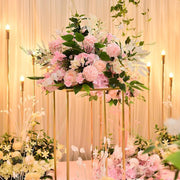Bulk Artificial Rose Centerpieces Floral Arrangements for Wedding Tables, 10 Pcs