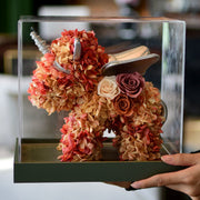 Handmade Artificial Rose Unicorn Figurine Valentine's Day Gift Decorative Collectible