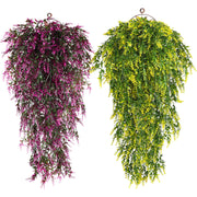Lavender Hanging Flower Garland 6 Ft UV Resistant Artificial Plants for Outdoor Decor Bulk Pack