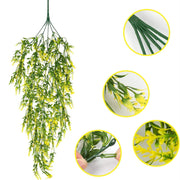 Lavender Hanging Flower Garland 6 Ft UV Resistant Artificial Plants for Outdoor Decor Bulk Pack