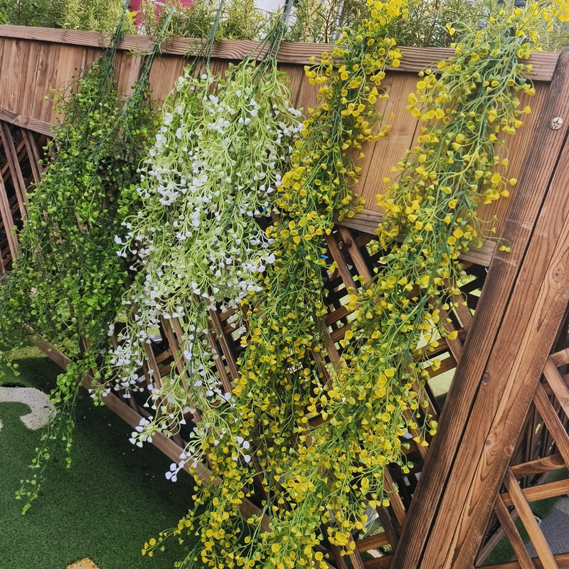 2 Pcs 3.6ft Hanging Weeping Vines UV Resistant Artificial Plants for Outdoors