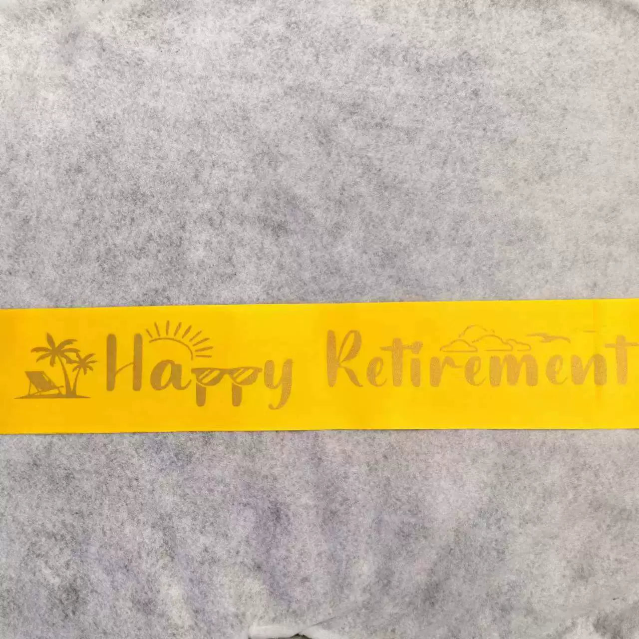 Happy Retirement Sash - Festive Party Decoration Satin Sash for Retirement Celebrations