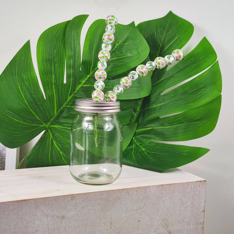Bulk Tropical Artificial Flower Bead Stems Hanging Ornaments Party Decorations