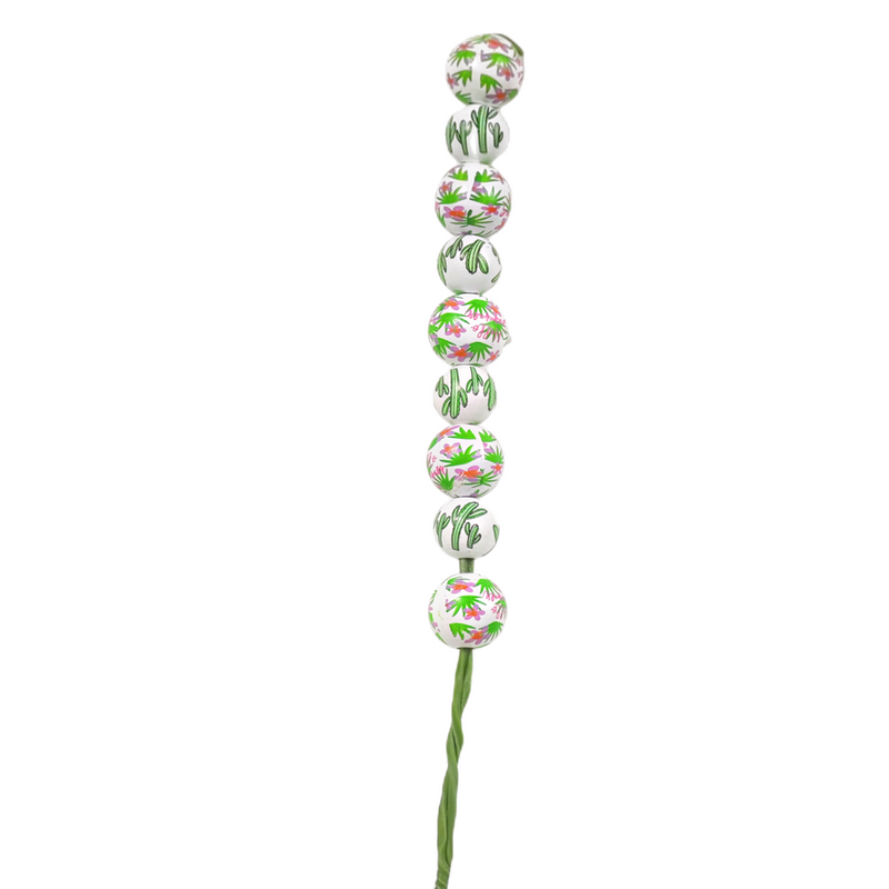 Bulk Tropical Artificial Flower Bead Stems Hanging Ornaments Party Decorations