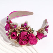 Artificial Floral Headband 10 Pcs DIY Holiday Costume Accessories Bulk Pack