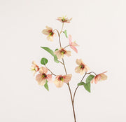 23 Inch Helleborus Artificial Flowers Bulk Quantity Silk Stems
