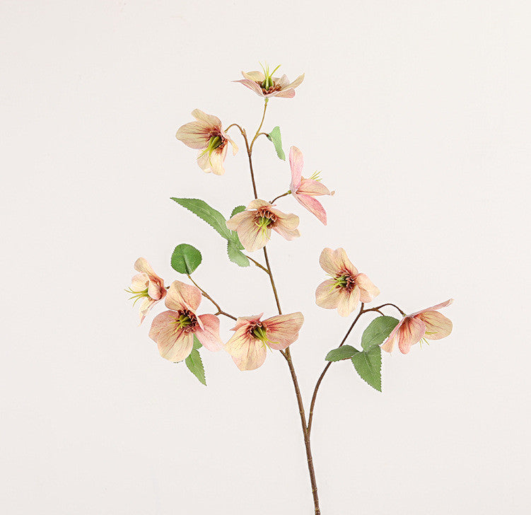 23 Inch Helleborus Artificial Flowers Bulk Quantity Silk Stems