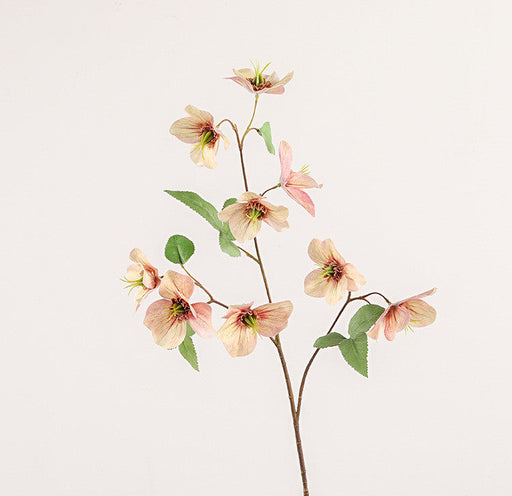 23 Inch Helleborus Artificial Flowers Bulk Quantity Silk Stems