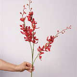 High - Quality Artificial Cymbidium Flowers, 36.6" Tall