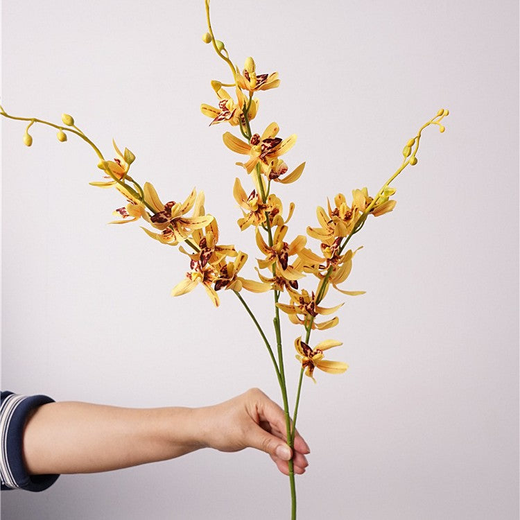 High - Quality Artificial Cymbidium Flowers, 36.6" Tall