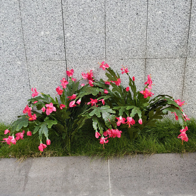 21 Inch Artificial Thanksgiving Cactus Plants 10 Pcs UV Resistant Outdoor Durable