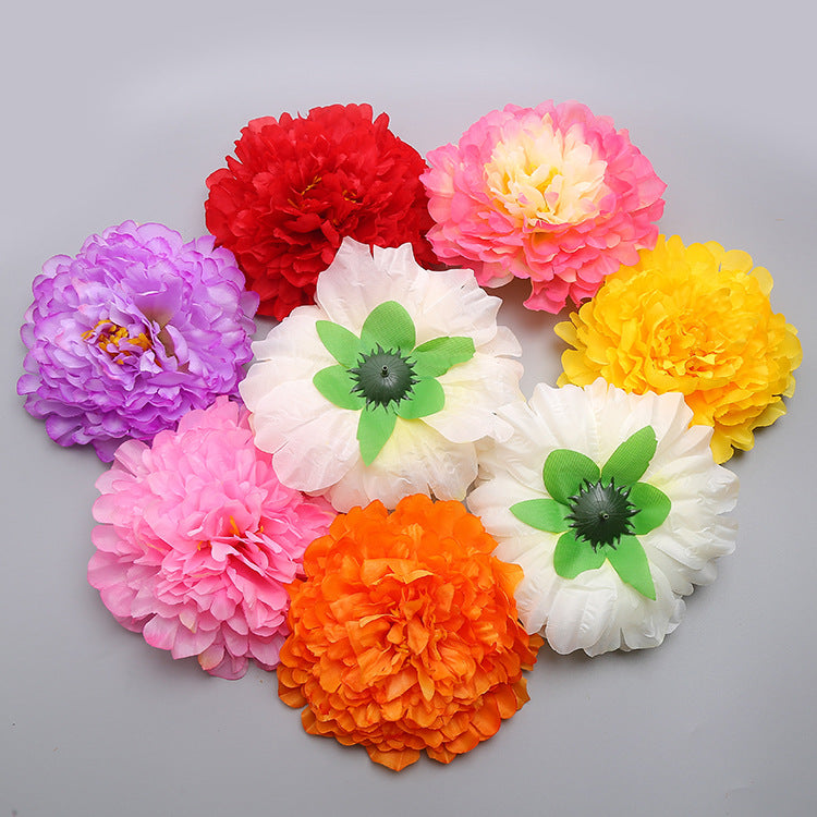 7 Inch Silk Peony Flower Heads 10 Pcs Bulk Artificial Flowers for Homecoming Crafts Party Decorations
