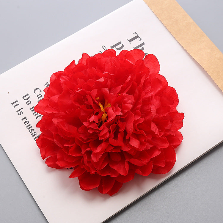7 Inch Silk Peony Flower Heads 10 Pcs Bulk Artificial Flowers for Homecoming Crafts Party Decorations