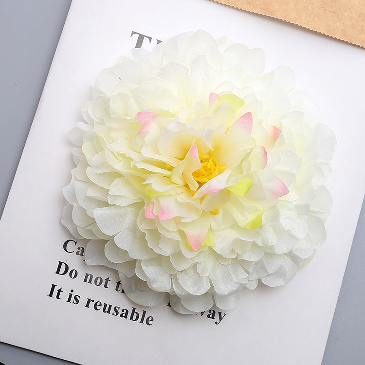 7 Inch Silk Peony Flower Heads 10 Pcs Bulk Artificial Flowers for Homecoming Crafts Party Decorations