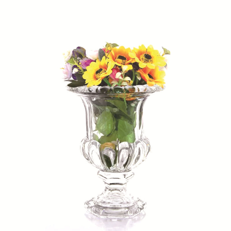 7.6 Inch Hurricane Glass Vase Bulk Quantity Clear Decorative Vase