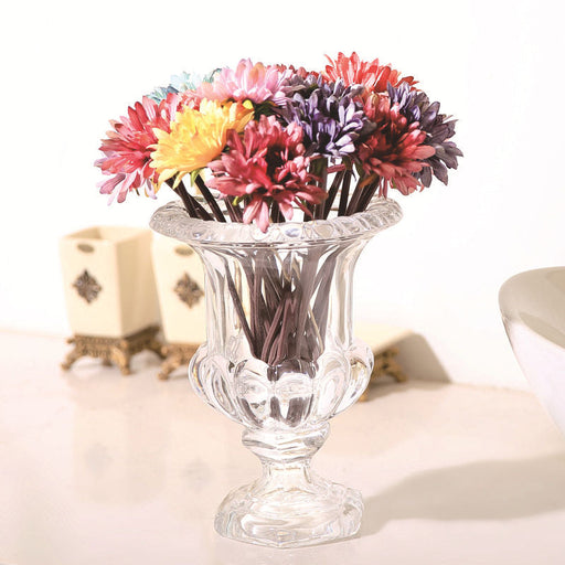 7.6 Inch Hurricane Glass Vase Bulk Quantity Clear Decorative Vase