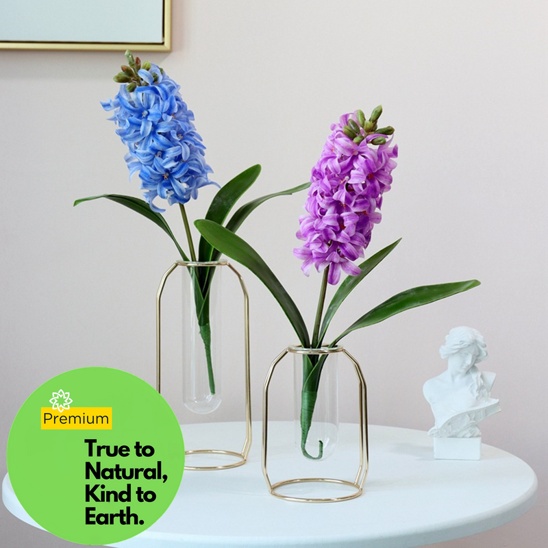 Real Touch Hyacinth Stems Pick 12 Inch Artificial Silk Flower Stem