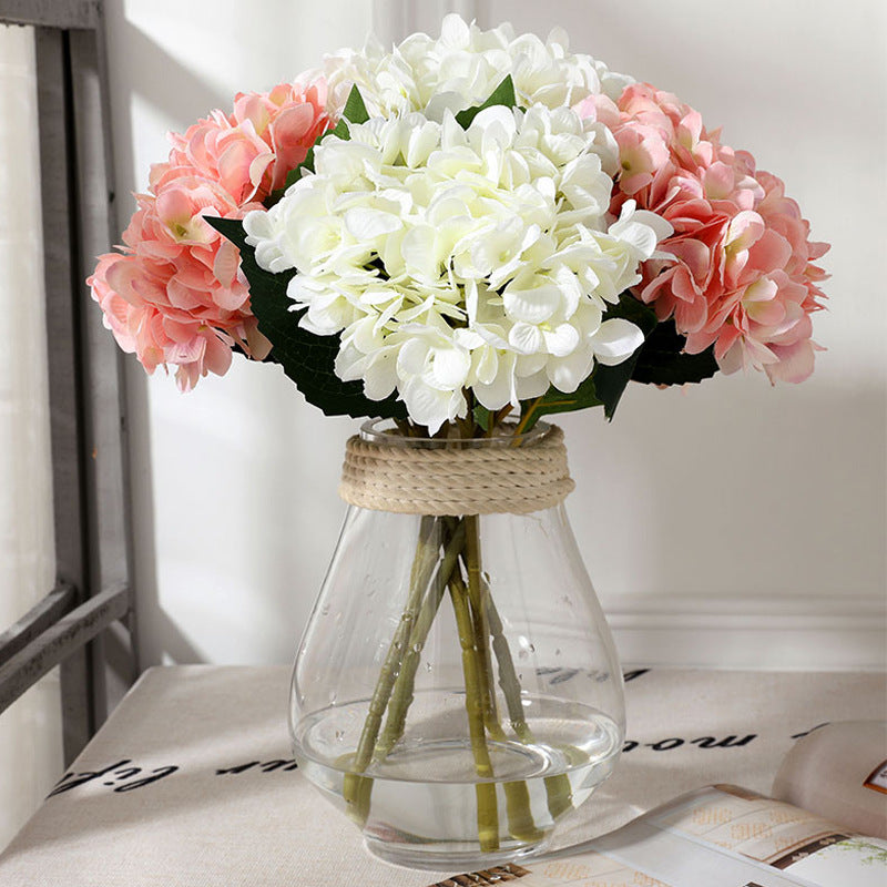 18.5 Inch Artificial Silk Hydrangea Stems Bulk Quantity