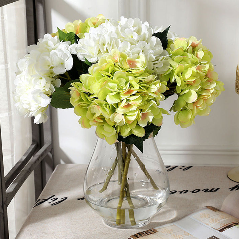 18.5 Inch Artificial Silk Hydrangea Stems Bulk Quantity