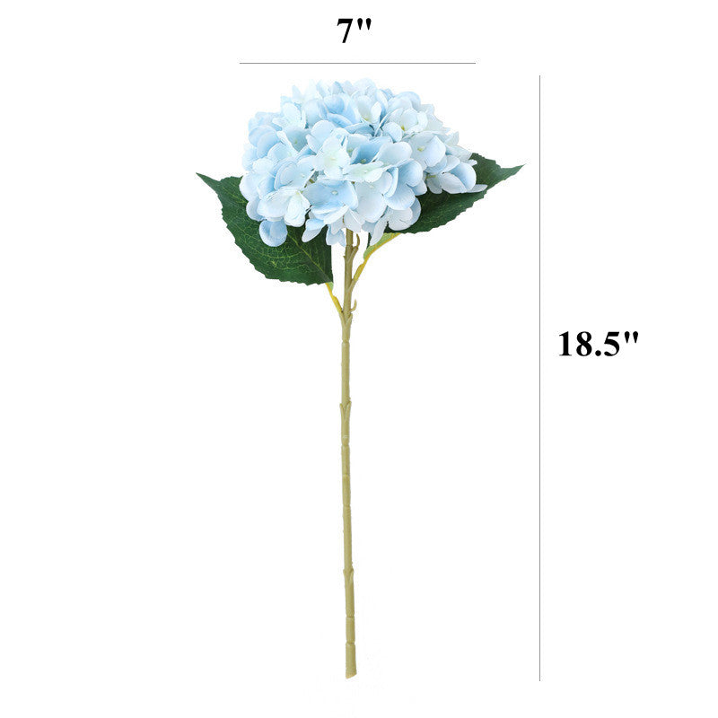 18.5 Inch Artificial Silk Hydrangea Stems Bulk Quantity