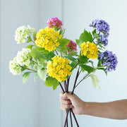 27 Inch Snowball Hydrangea Stems 10 Pcs Artificial Silk Blossom Spray Flowers