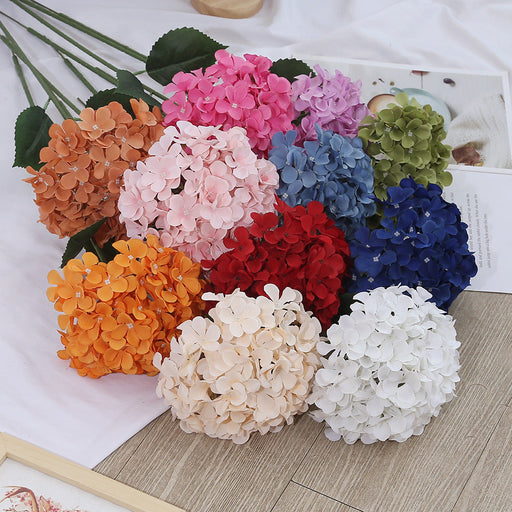 5 Pcs 24 Inch Silk Hydrangea Flower Stems Bulk for Wedding Centerpiece Party Baby Shower
