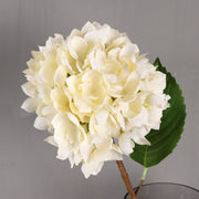 Silk Hydrangea Flowers with Stems and Leaves, 10 Pcs, Artificial Floral Arrangement for Home Wedding Party Table Decor