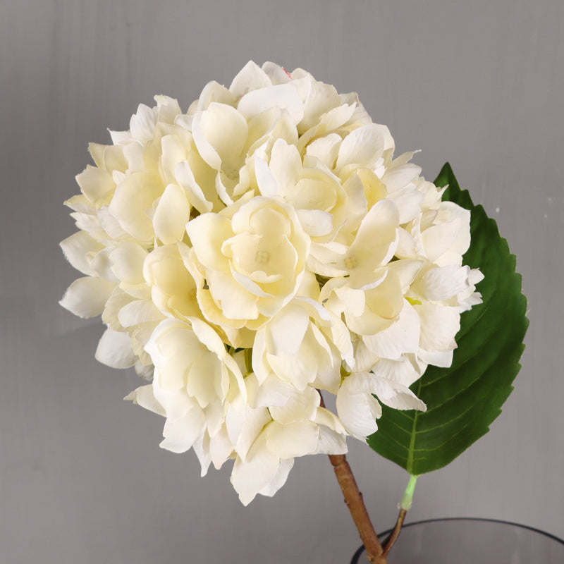 Silk Hydrangea Flowers with Stems and Leaves, 10 Pcs, Artificial Floral Arrangement for Home Wedding Party Table Decor