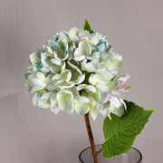Silk Hydrangea Flowers with Stems and Leaves, 10 Pcs, Artificial Floral Arrangement for Home Wedding Party Table Decor