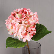 Silk Hydrangea Flowers with Stems and Leaves, 10 Pcs, Artificial Floral Arrangement for Home Wedding Party Table Decor