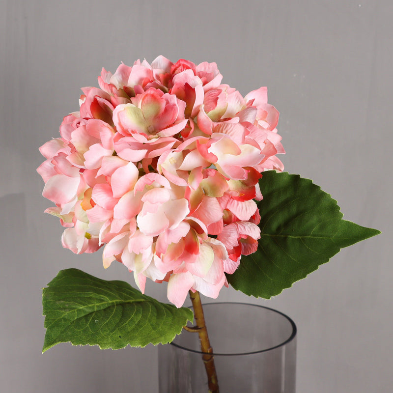 Silk Hydrangea Flowers with Stems and Leaves, 10 Pcs, Artificial Floral Arrangement for Home Wedding Party Table Decor