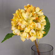 Silk Hydrangea Flowers with Stems and Leaves, 10 Pcs, Artificial Floral Arrangement for Home Wedding Party Table Decor