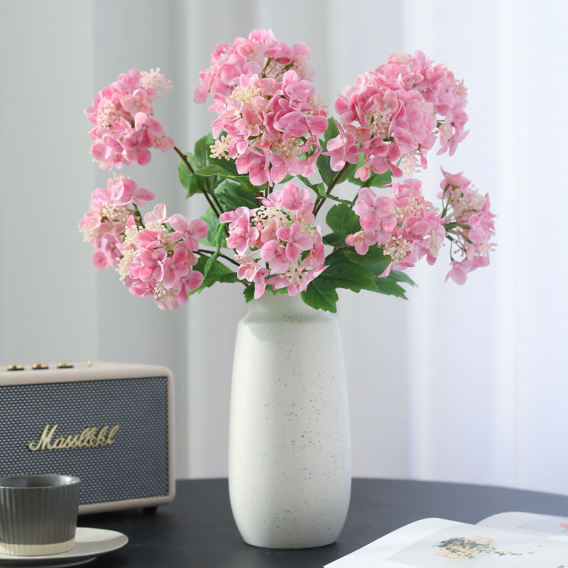 2 Pcs 18.8 Inch Artificial Hydrangea Stems with Fruits Real Touch Silk Flowers