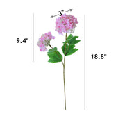 2 Pcs 18.8 Inch Artificial Hydrangea Stems with Fruits Real Touch Silk Flowers