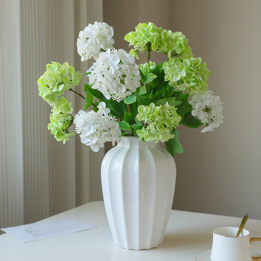 2 Pcs 18.8 Inch Artificial Hydrangea Stems with Fruits Real Touch Silk Flowers