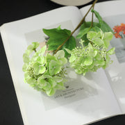 2 Pcs 18.8 Inch Artificial Hydrangea Stems with Fruits Real Touch Silk Flowers