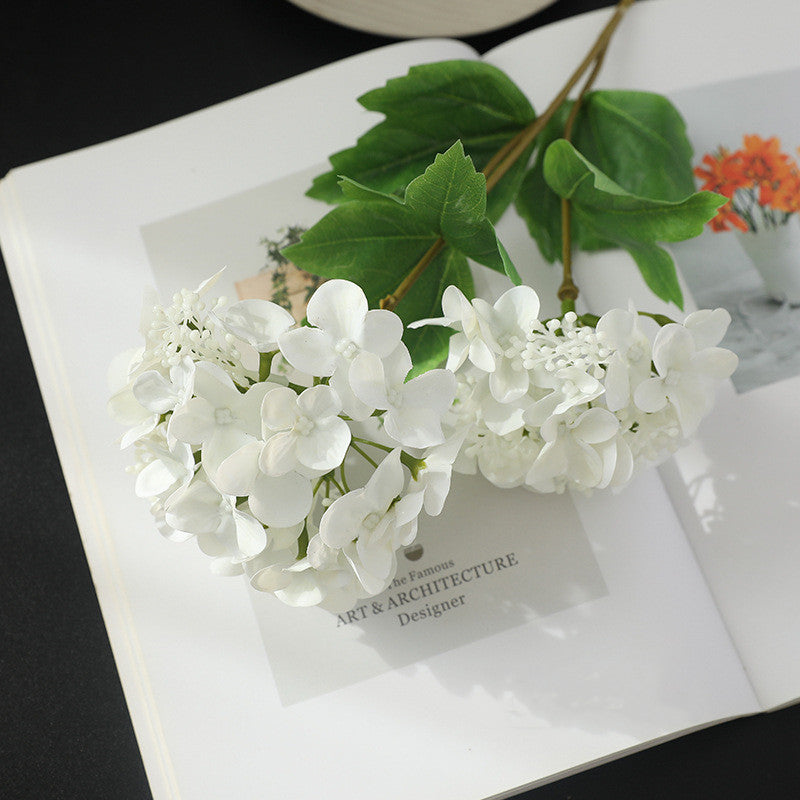 2 Pcs 18.8 Inch Artificial Hydrangea Stems with Fruits Real Touch Silk Flowers