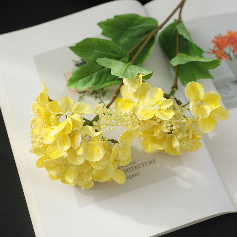 2 Pcs 18.8 Inch Artificial Hydrangea Stems with Fruits Real Touch Silk Flowers