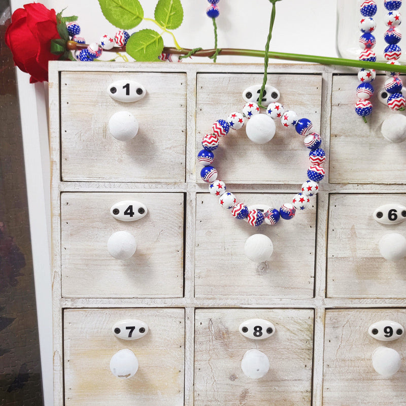 Independence Day Beads Hanging Ornaments Bulk Quantity Artificial Stems