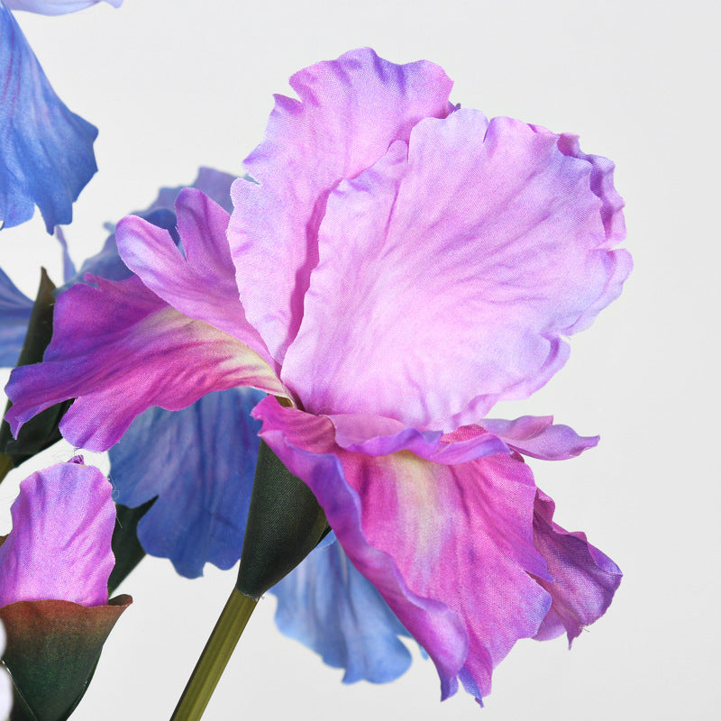 30 Inch Artificial Silk Iris Stem Flower 1 Pc for Christian Flower Arrangements