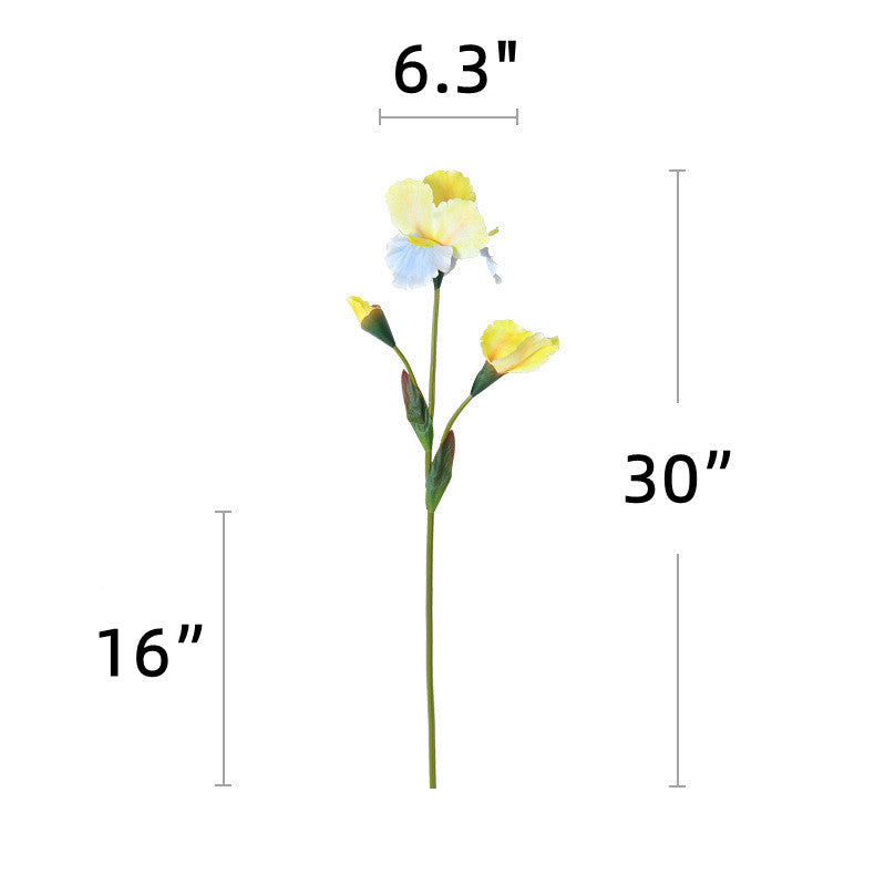 30 Inch Artificial Silk Iris Stem Flower 1 Pc for Christian Flower Arrangements