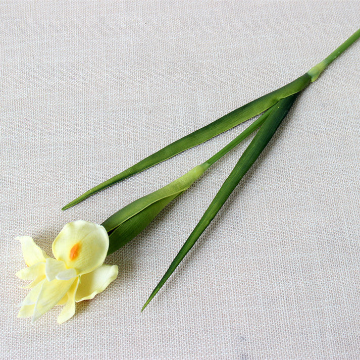 23 Inch Artificial Iris Stems 10 Pcs Real Touch Silk Flowers Bulk Wholesale