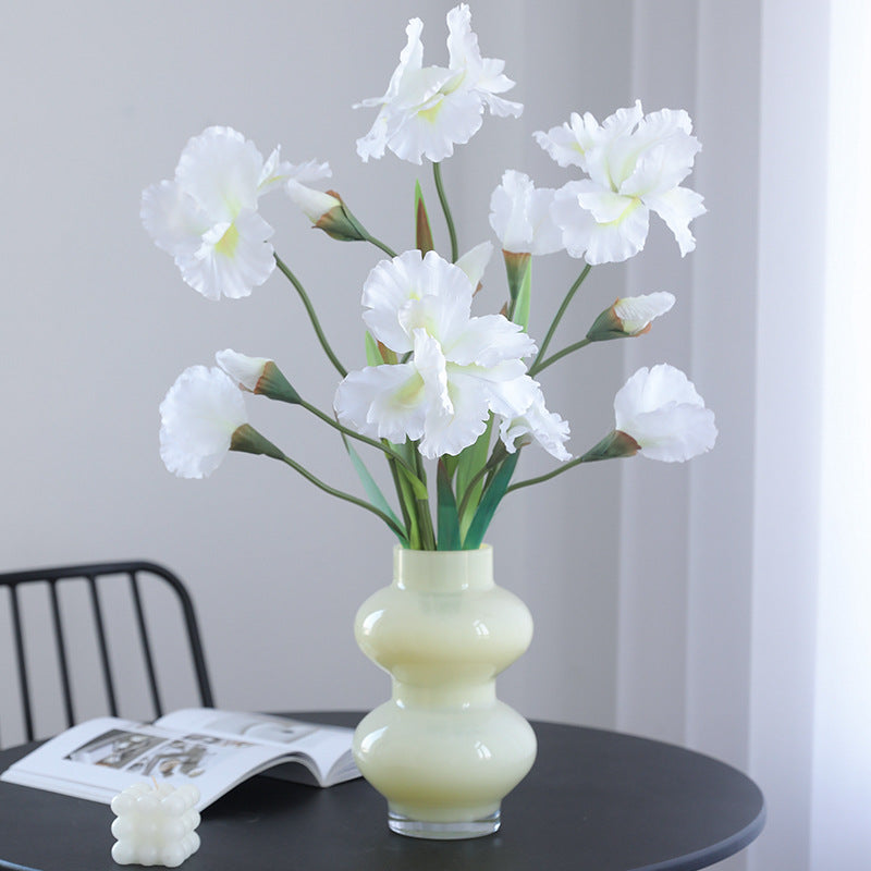 30 Inch Artificial Silk Iris Stem Flower 1 Pc for Christian Flower Arrangements