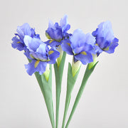 5 Pcs Artificial Silk Iris Stems Bulk Floral Arrangement